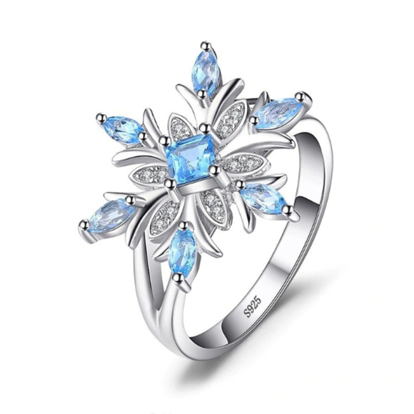 925 silver Snowflake Ring